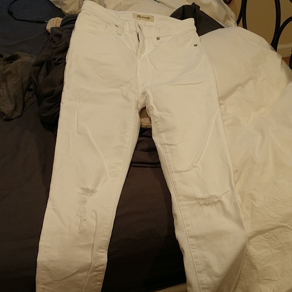 Madewell White Crop Jeans - Picture 5 of 5